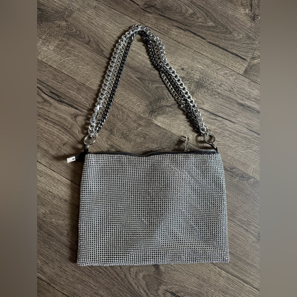Venus Rhinestone Embellished Shoulder Bag Women's Handbag Chain Strap